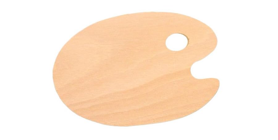 Keep Smiling Wooden Palette For Coloring