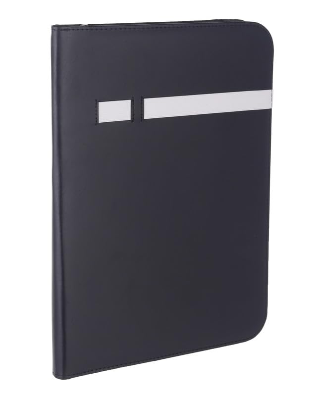 3A Portfolio CE-885 Leather Zipper Card Holder with Calculator 34X25X2 CM - Black