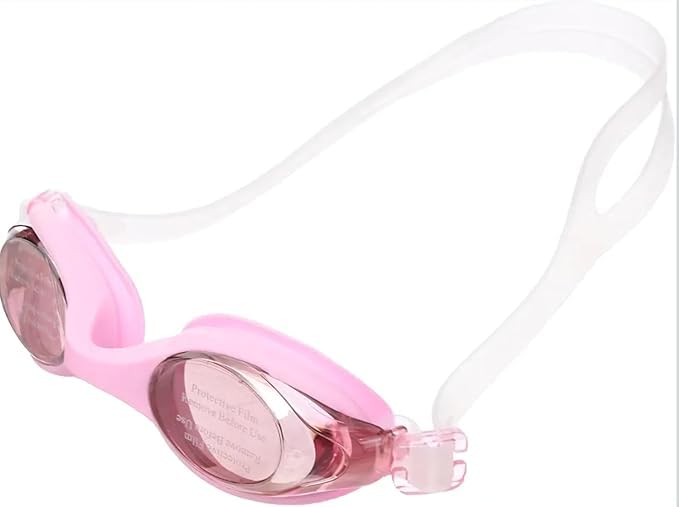 High Quality Swimming Goggles For All Ages And Genders, Anti-Fog And Waterproof Multicolor - Shapes May Vary