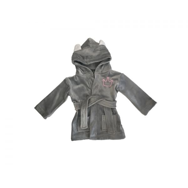 mamas gift Princess Baby Robe (1-2 Years) - Extra Soft Plush Hooded Bathrobe with Crown, Ears & Pockets - Warm Cozy Fleece for After Bath, Swimming, Lounging