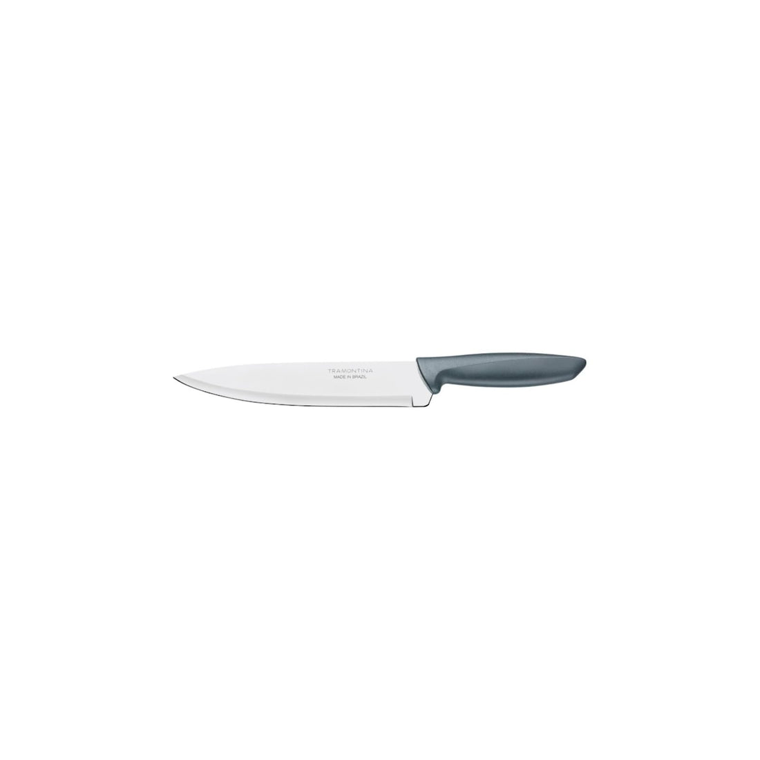 TRAMONTINA Knife, Kitchen Knife for Everyday Cutting – Traditional – Dining – Polypropylene - Plain Edge – 8-Inch – Gray