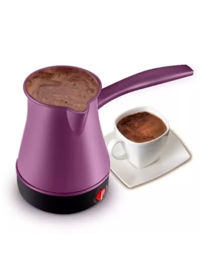 Electric Instant Coffee Pot – 5 Cup Capacity – Elegant Mauve Design – One Touch Operation – Ideal for Home or Office Use TR