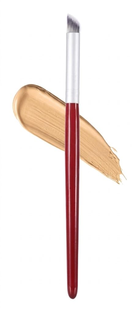 1pc Concealer Brush, Under Eye Angled Flat Top Foundation Brushes For Blending and Nail Art Brush for Manicure Professional Gel Nail Painting Tools Easy Grip Design