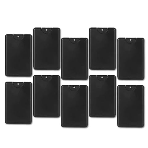 Black Pocket Perfume Spray Bottles, 20ml Non-Refillable Mini Perfume Bottles, Pack of 10