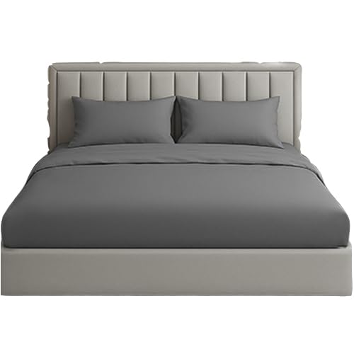 Snooze, Fitted bed sheet set 2Pcs, 1bed sheet 100 * 200 cm + 1pillowcase 45 * 65 cm, Gray