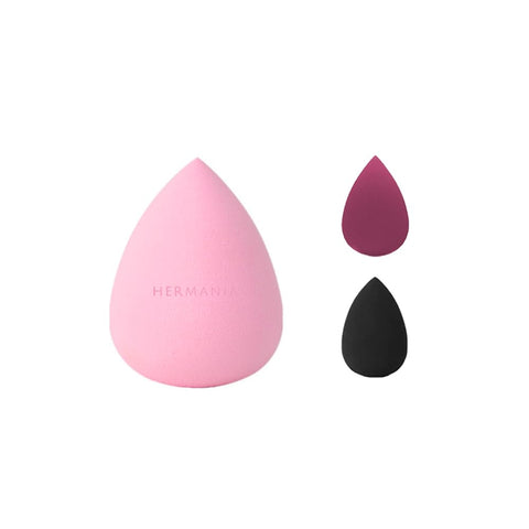 Hermania Beauty Makeup Sponge Non Latex Blender Wet & Dry Flawless Foundation Applicator Concealer Blending Tool (Pink + 2 Minis)