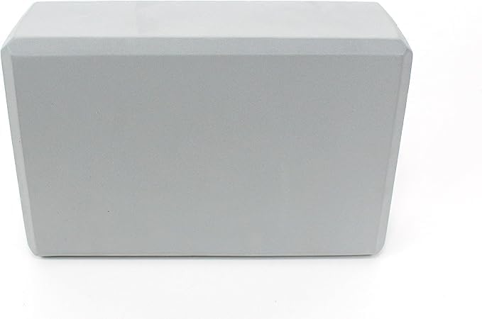 Yoga Block High Density to Improve Strength, Flexibility and Balance, Light Weight and Non-Slip Surface for Yoga, Pilates and Meditation- Grey