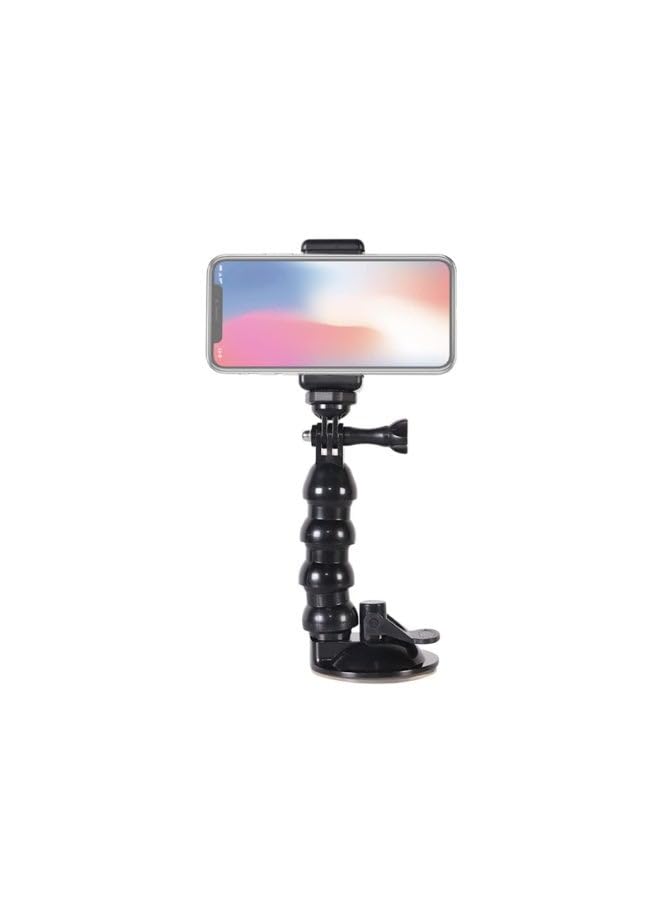 Heavy-Duty Suction Cup Camera Mount â€“ Flexible Car Holder for Action Cameras and Smartphones