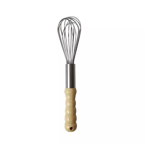 whisk Egg manual wood handle hand mixer for eggs cream batter stainless steel kitchen tool