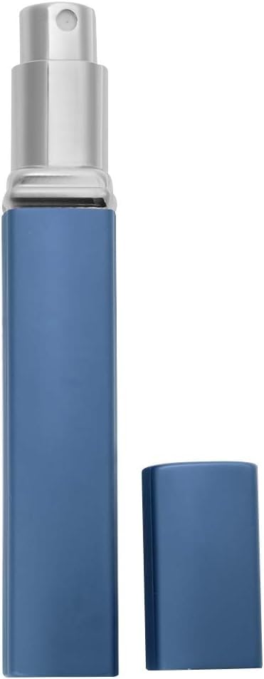 Premium 12ml Portable Mini Refillable Perfume Bottle – Travel-Friendly Spray Atomizer, Round Tube Pump, Empty Cosmetic Scent Bottle for Fragrance Lovers (Blue)