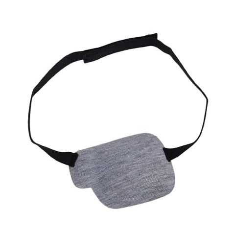 MySouq-Store 1Pcs-Kid's/Adult Black Adjustable Soft and Comfortable Pirate Eye Patch Single Eye Mask for Amblyopia Lazy Eye ‍ (Left,Gray)