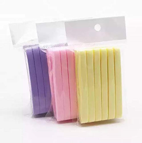 Multicolor Silicone Facial Cleaning Wash Puff Sponge Stick Face Cleansing Pad Sponge For Face Cleaning (Package Content 12 pcs)
