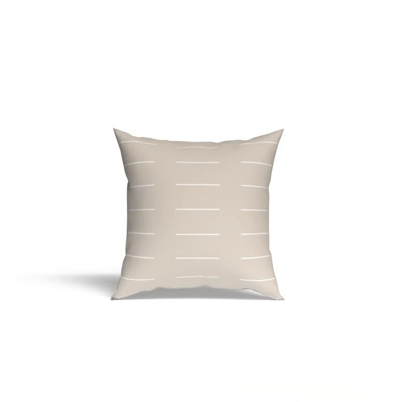 ART MOOD HOME Cushion Cover 40×40cm, Canvas Cover, Removable Zippered Design, Soft and Durable, Ideal for Sofa Chair Bed Office Use - Velvet - Dash