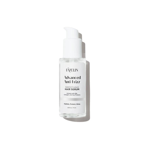 Favelin Advanced Anti-Frizz Hair Serum | Infused with Silk, Collagen & Soy Proteins | Triple Protection Against Frizz, Heat & Dryness | 75 ml