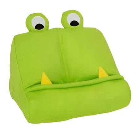 Tablet Pillow - Soft Lap Stand for Kids Reading Books in Bed, Green Cushion Support for iPad and Kindle Devices, Comfortable Holder for Writers and Readers to Enjoy Stories Anywhere Easily