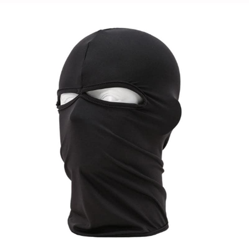 Motorcycle Full Face Mask Elastic Rubber - Black