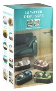 Pet Water Fountain and Food Bowl