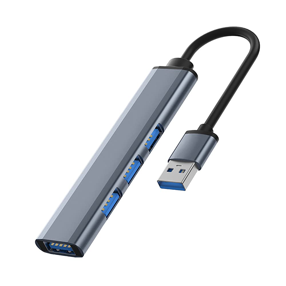 Unnderwiss USB 3.0 & 2.0 Multi Port Hub - 4 Port Extender for Macbook Pro/Air, Xbox, Windows, iOS, Android, Vista, Multiple Port for PC
