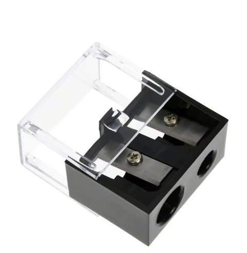 EYE PENCIL SHARPENER - Discover a portable makeup sharpener with lid that is perfect for sharpening lips, eyebrows, and eye pencils-multicolor
