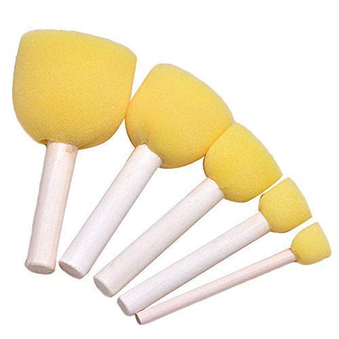 KIRA Foam Yellow Reusable Sponge Dabber Set Of 5 Pc