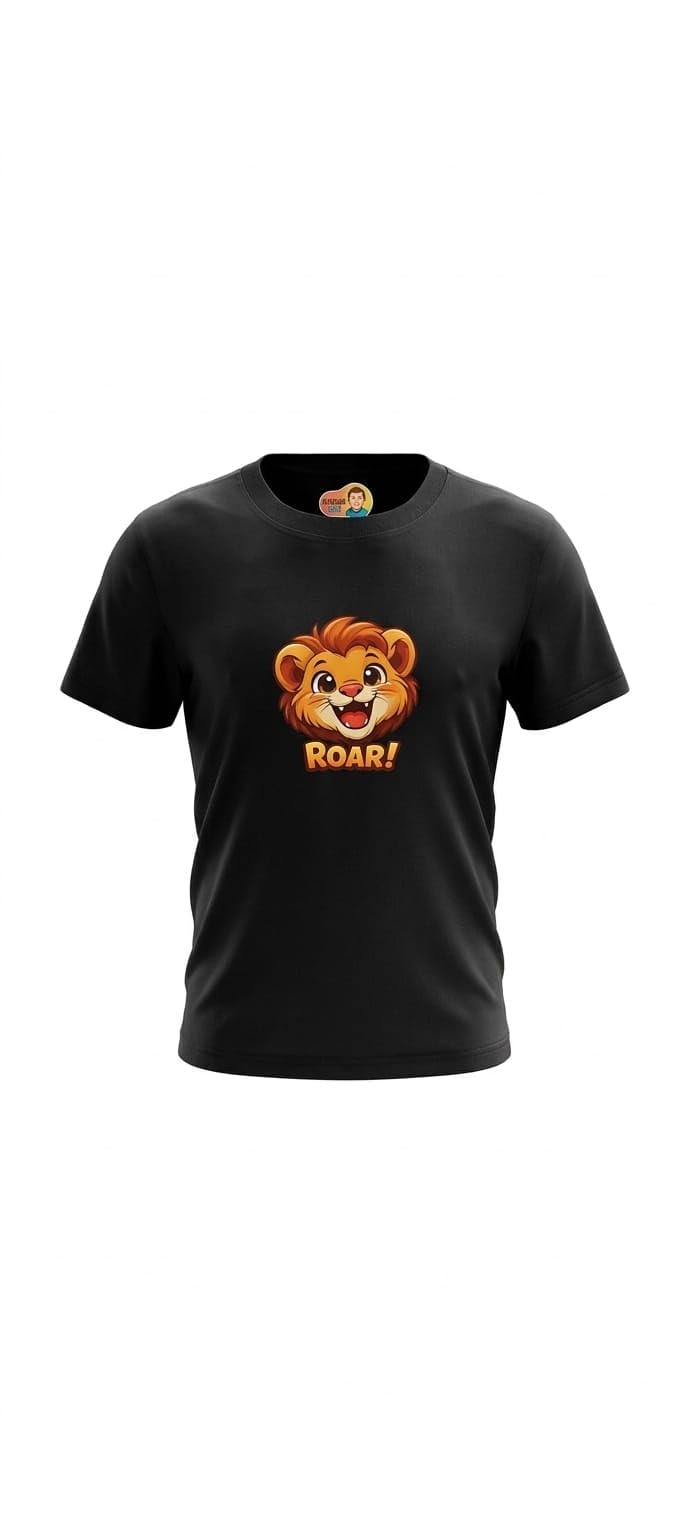 MOBABY Brown Marseille Cotton T-Shirt – 100% Pure Cotton | Soft Comfortable Fit for Everyday Wear | 100% Marseille Cotton T-Shirt with Comfortable Fit for Outdoor and Everyday Use