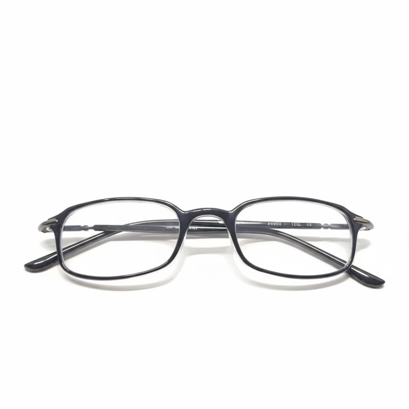 Men's Rectangular Eyeglass Frame-Lightweight Plastic Optical Frame-Sleek Everyday Design for Prescription, Reading, or Blue Light Lenses-Lens-Ready, Comfortable & Durable