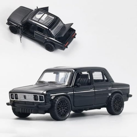 1:36 Alloy Car Model Three Doors Open Small Toys Decorations For (black)
