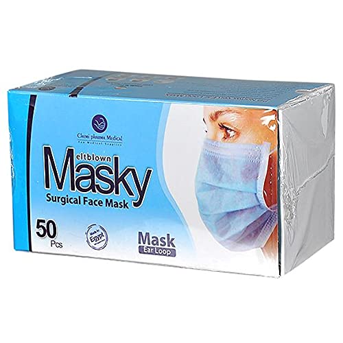 3 Layers Nose Support Face Mask (Baby Blue) - 50 Pieces