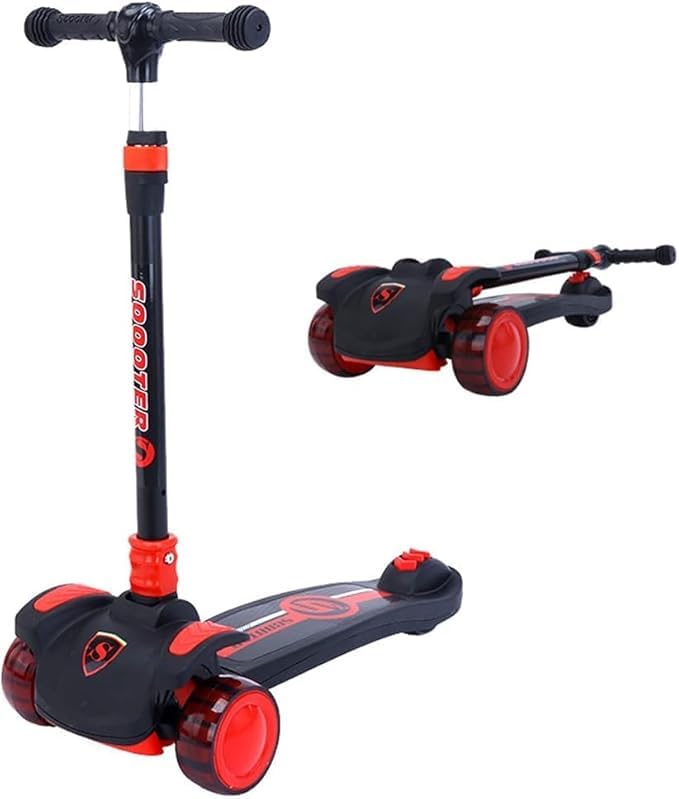 TRUE FIT®- Kids And Adults - Jumbo - Height-Adjustable Foldable Kick Scooter Anti-Skid Wear Resistant Wheel
