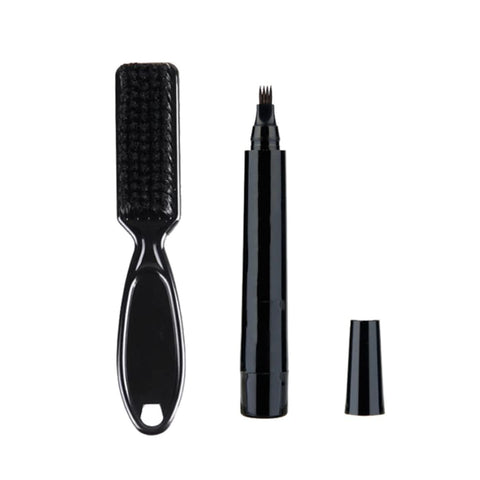 Beauty Beast Brush and Beard Pencil Filler - Waterproof Long Lasting Coverage for Moustache and Eyebrows