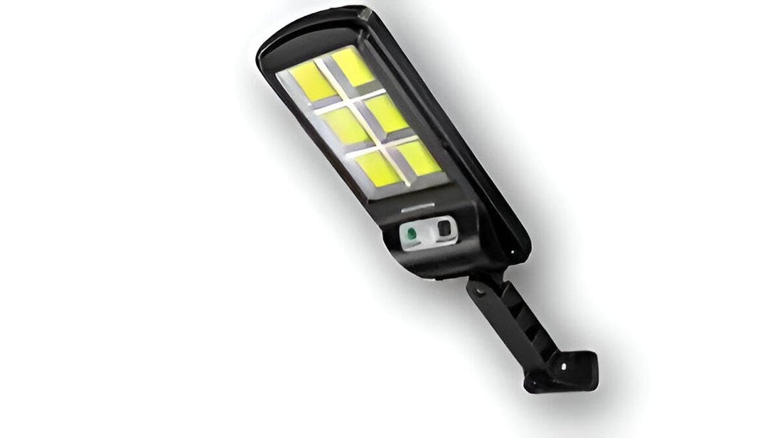 LED Spot Lamp - Solar-powered outdoor light with PIR motion detection, weather-resistant housing for secure garden, pathway, and garage lighting (piece-1)