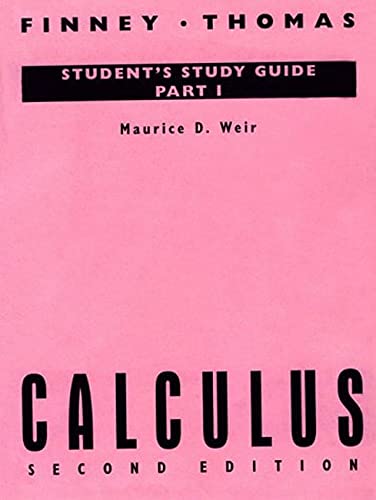 Student's Study Guide, Part 1 By Ross Finney