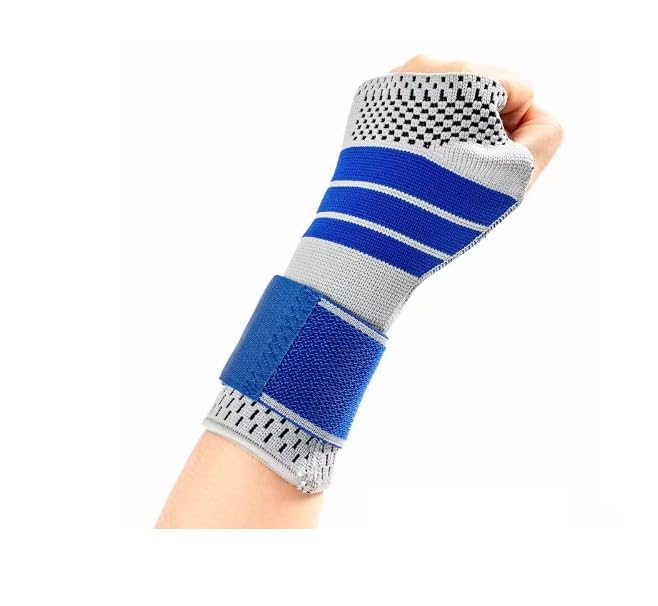 3D Elastic Silicone Fitness Brace Ankle Elbow Protector Hand Anti-Sprain Basketball Football Tennis Fitness Brace for Foot Wrist Rest Heel (Hand Brace)