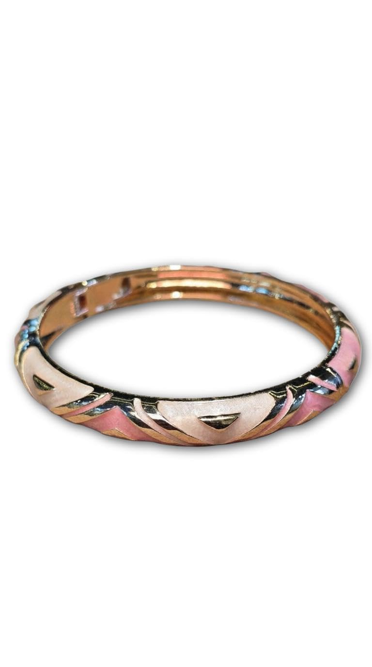 Cloisonné Bangle - Elegant Gold-Tone Floral Design Bracelets with Sparkling Crystal Accents, Multicolour Enamel Finish, Perfect Gift Set of Three for Women Who Love Vintage Style