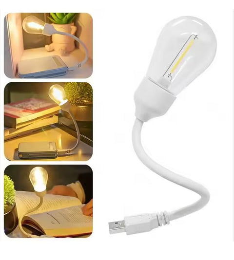 USB Lamp - Flexible Portable Adjustable Angle Light for Power Bank, Computer, Laptop, Emergency | Multi Shape Reading Light for Books, Outdoor Use" (Extended Shapes) (Model 1)
