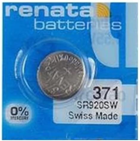 Renata Wrist Watch Battery - Swiss Made, Button Cell 1.55V, Long Life, SR920SW, 371
