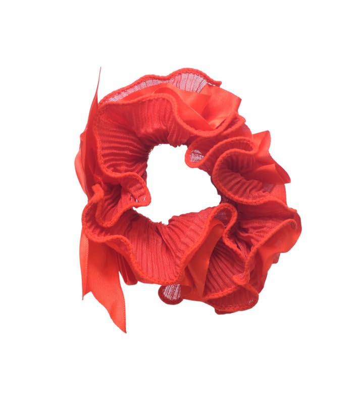 Daphne Bow Hair Tie For Girls - Red