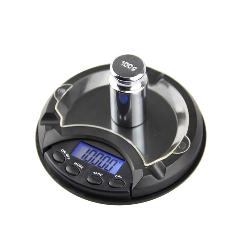 Pocket Scale Digital Jewelry Scale 200g x 0.01g Mini Precision Weight with LED Display & Plastic Cover for Gold Silver Diamonds Coins Kitchen Herbs Powder