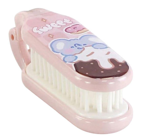 Foldable Hair Brush for Women and Men, Portable Mini Anti-Static Hair Brush, Mini Hair Comb for All Hair Types, Travel Salon Tools, Pocket Comb for Hair Styling (multicolor)