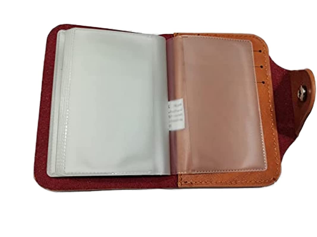 Leather Wallet for Save Cards (Item No 425 - 1, Brown)