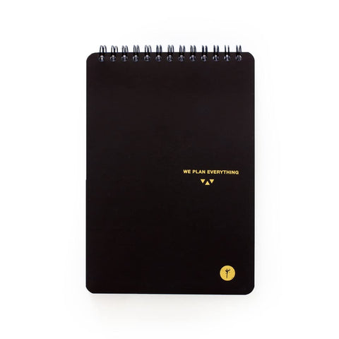 YM Sketch Designer Softcover Notebook B6 - We Plan |12.5x17.5cm 80 sheets, 160 page, Ruled lined white pages spiral bound |Gift for writers, back to school,college,office,artists, students,CEO