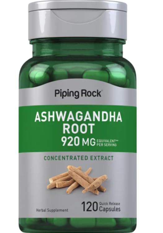 Ashwagandha Root 920mg – Stress Relief & Adaptogen Support – 120 Quick Release Capsules – Natural Energy, Mood & Immune Balance