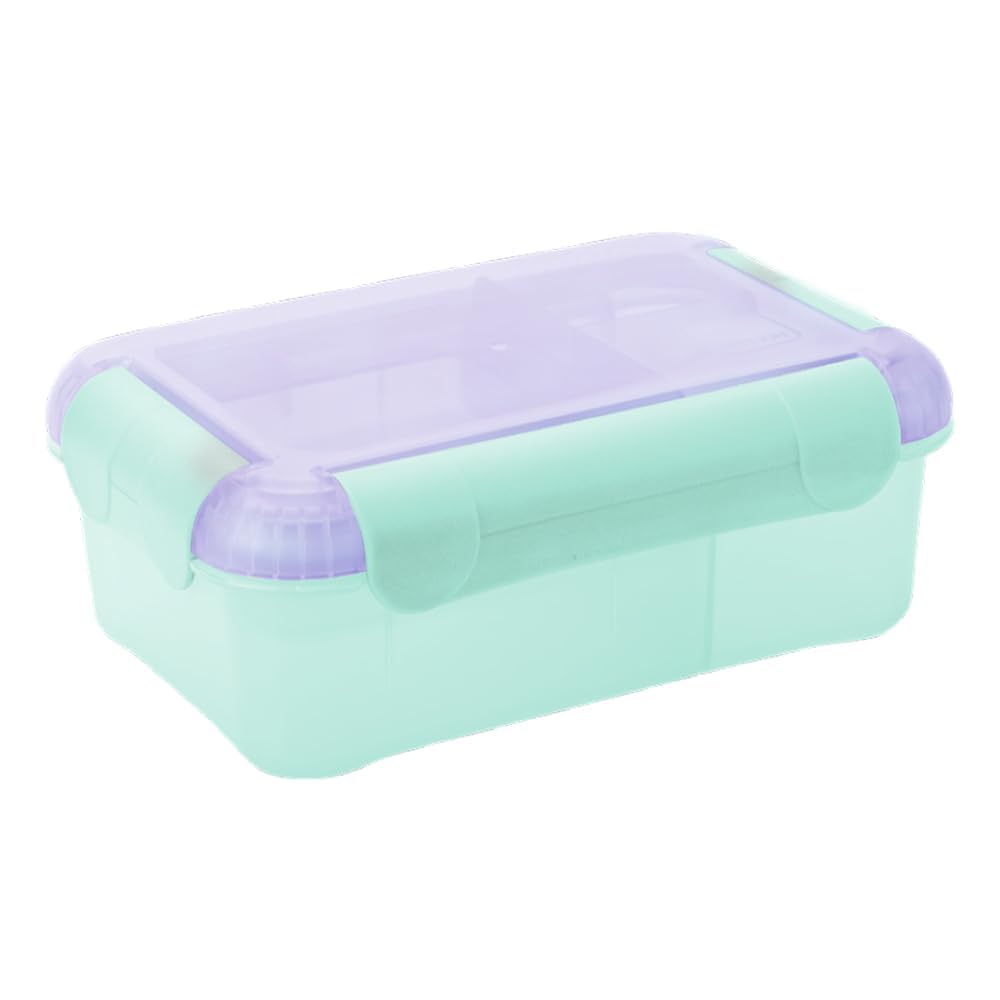 Smash Lunch Box Bento Large 1.6 L Teal With Purple