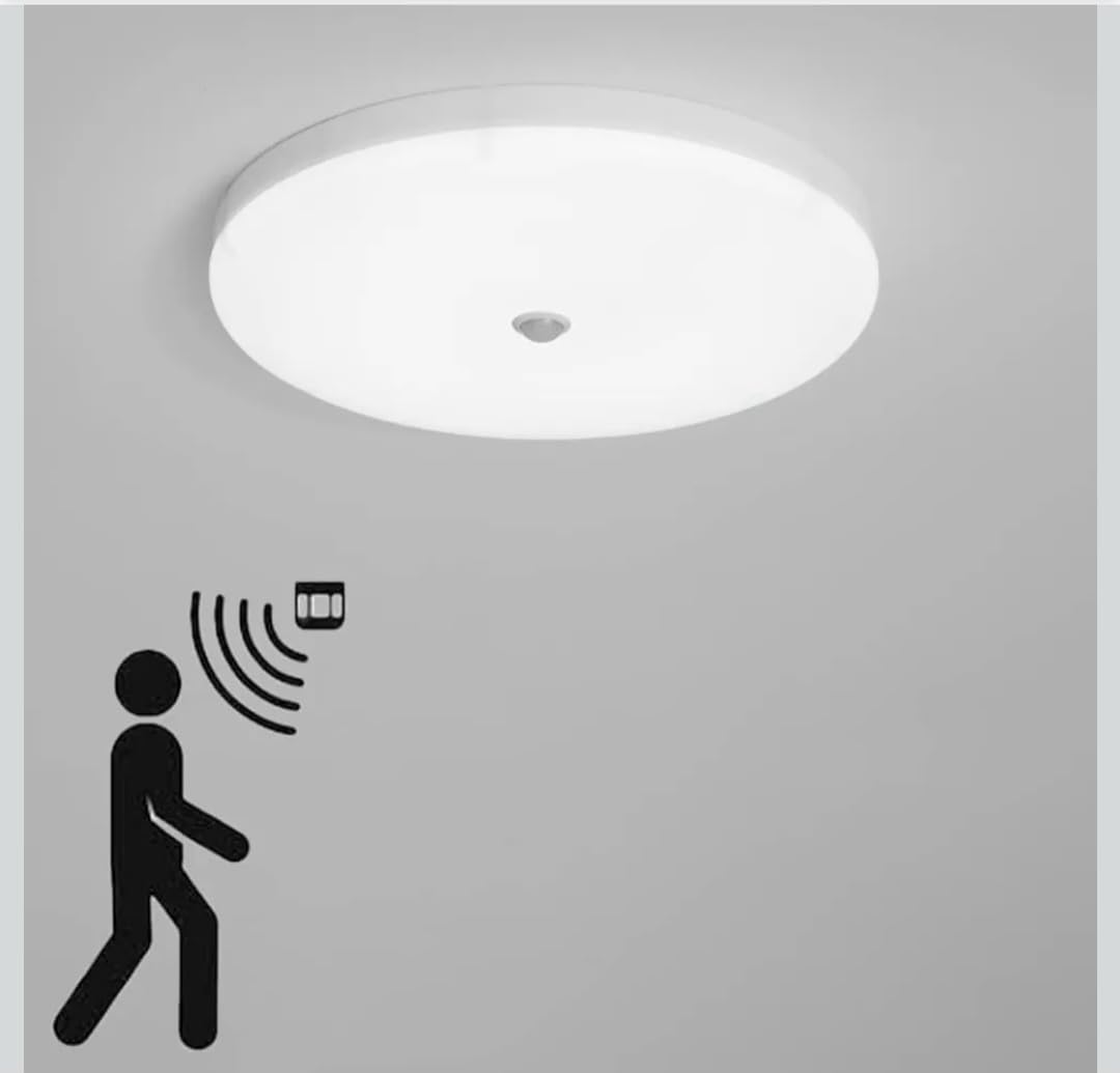 مصباح اضاءة اوتوماتيكي بمستشعر حركة (ضوء ابيض - 6500 كلفن) Motion Sensor Light (White 6500K 30W -) اسبوت سنسور حركه