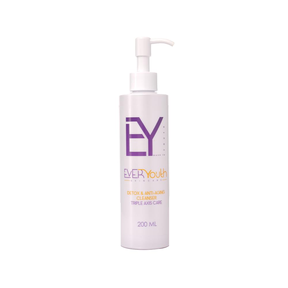 EverYouth Detox Anti-Aging Cleanser, 200ml, Wrinkle Reducing, Collagen Stimulating, Antioxidant Protection