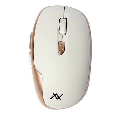 L’avvento MO34W | Wireless Optical Mouse | 2.4G Connection | Adjustable DPI 800–1600 | Smooth Performance | White & Gold