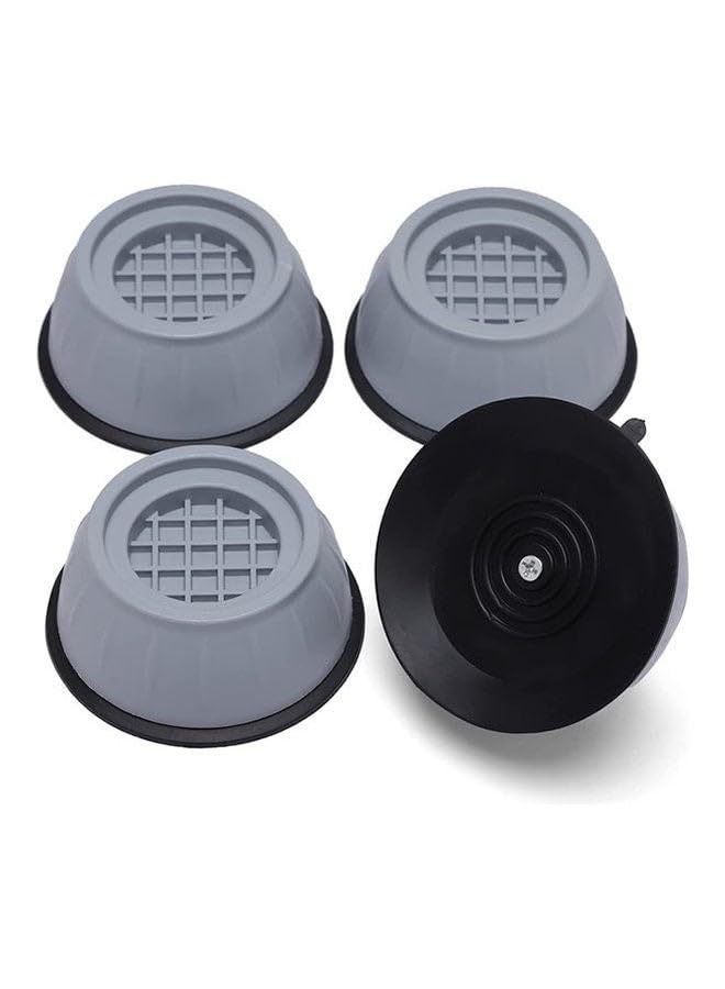 Anti-Vibration Pad For Washing Machine-4-Piece Set Of Stabilizer For Washing Machine-Noise Reduction Washing Machine Base-Universal Anti-Slip Design For Pulsator/Drum (Light Grey) Grey