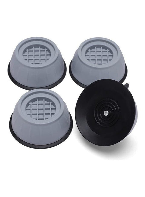 Anti-Vibration Pad For Washing Machine-4-Piece Set Of Stabilizer For Washing Machine-Noise Reduction Washing Machine Base-Universal Anti-Slip Design For Pulsator/Drum (Light Grey) Grey