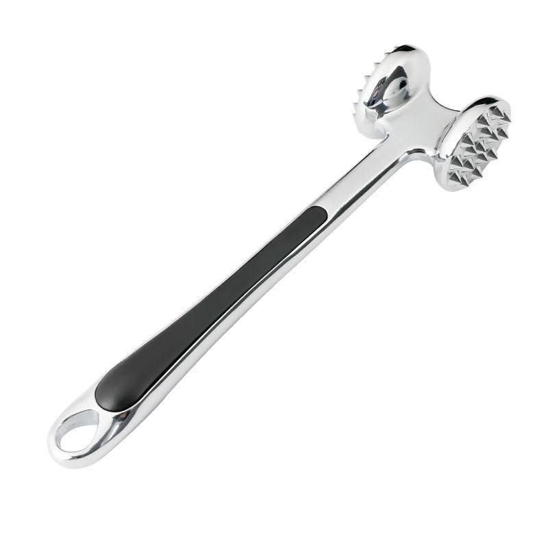 Meat Tenderizer Hammer - Stainless Steel Double-Sided Mallet for Steak Beef Chicken Poultry Nuts Lightweight Manual Meat Pounder