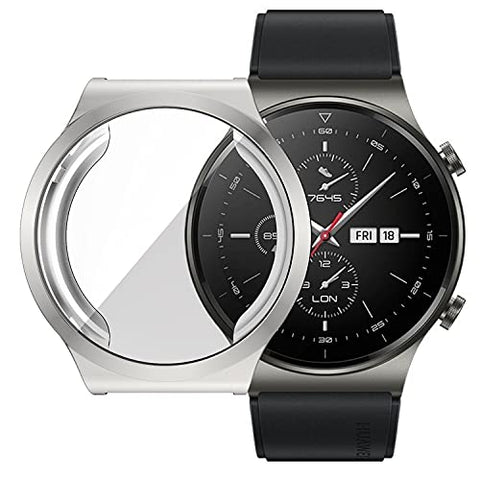 Complete Protection Silicone Cover for GT2 Pro Smart Watch - Silver